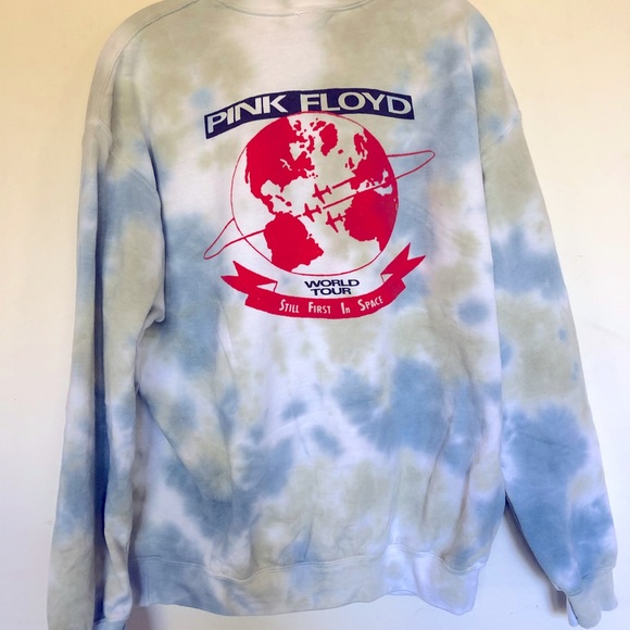Pink Floyd World Tour Tie Dye Sweatshirt - Picture 4 of 5